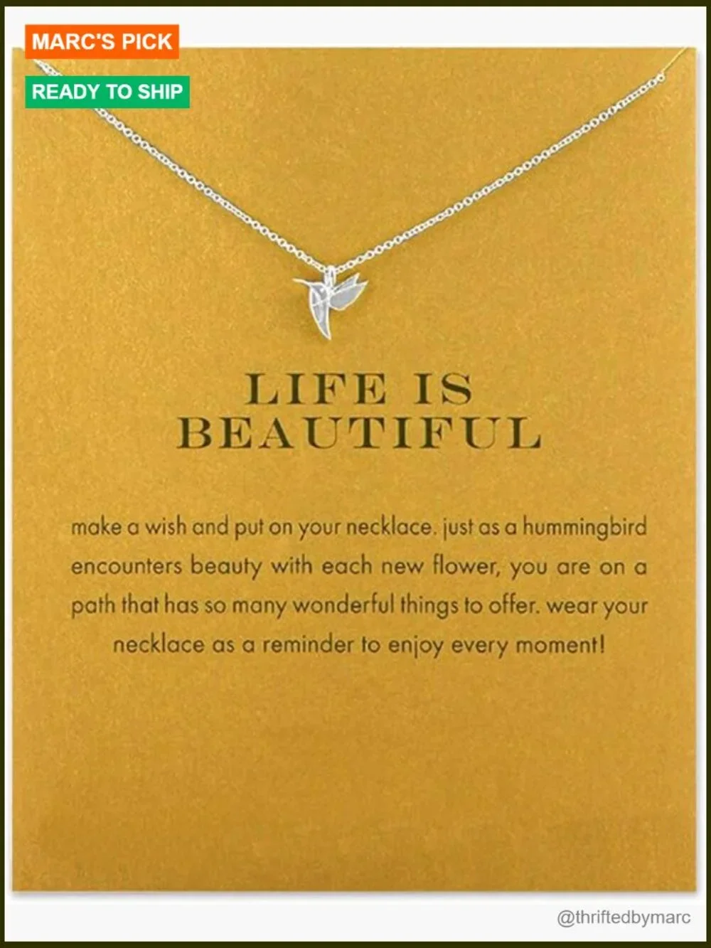 Girls Anchor Compass Necklace Good Luck Elephant Pendant Chain